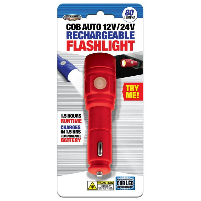 Shawshank 702900 LED Rechargeable Flashlight, Blue/Red - Walmart.com