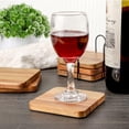 thumbnail image 5 of Acacia Wood Coasters Square for Drinks Tabletop Protection with Holder Set of 6, Wooden Coasters for Coffee Table Dining Table Desk Rustic Coasters for Home Office Christmas Decor 4 Inch …, 5 of 9
