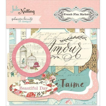 French Flea Market Ephemera Cardstock Die-Cuts
