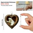 thumbnail image 6 of Summercome Animal Christmas Ornament, Heart-Shape Forest Christmas Ornaments, 2D Forest Animal Decoration, Hanging Woodland Pendant for Xmas Tree, Hanging Ornament Home Party Decor, Horse, 6 of 6