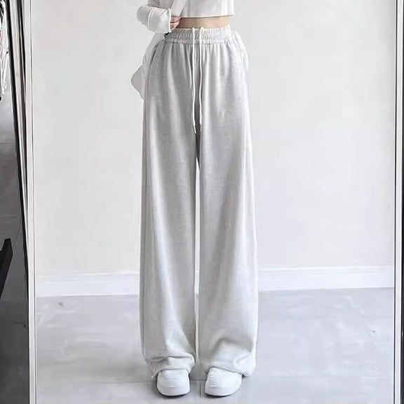 XXWXYD Teen Girls Sweatpants Joggers Baggy Wide Leg Loose Fit Casual Pants with Elastic Waist, Oversized Comfort for Everyday Wear