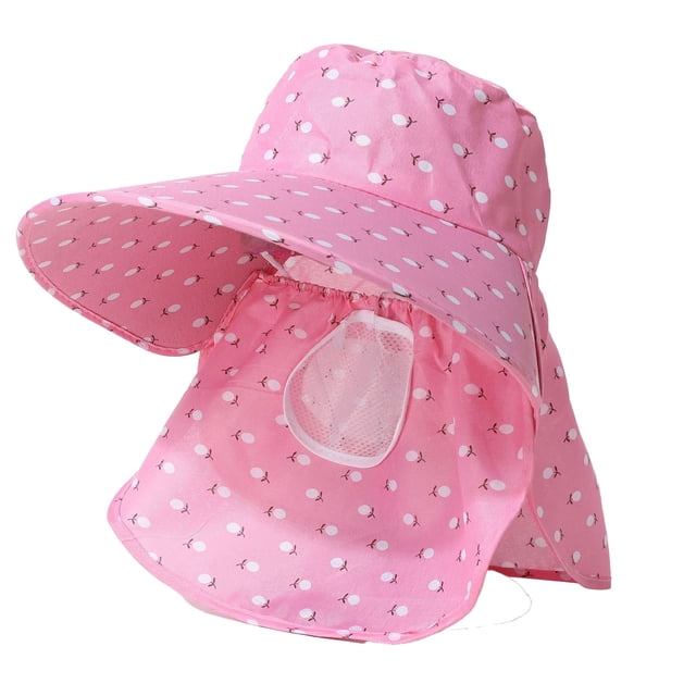 Sombrero para mujer con ala ancha para exteriores, protección solar, para ciclismo, cuello, transpirable, para el trabajo