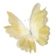 thumbnail image 2 of Mariposa gigante de gasa artificial con base de pie, decoración de flores Amarillo, 2 of 9