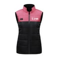 thumbnail image 2 of UPPADA Heated Vest Women 8 Zone Smart Heating Vest Usb Charging Warm Vest Smart Heating Jacket Stand Collar Vest Ski Coat for Women Electric Vest for Women Pink,XXXL, 2 of 3