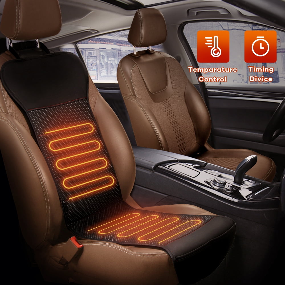 Tsumbay Heated Car Seat Cover,12V Winter Warming Cushion,with Temperature  Control, Suitable for Car Truck Home Office 