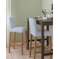 thumbnail image 2 of Blue Branches Bar Stool Covers Set of 2, Vintage Art Farmhouse Stretch Washable Bar Chair Covers with Backs, Removable Pub Counter Height Chair Cover for Kitchen Dining Room Cafe, 2 of 7