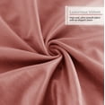 thumbnail image 6 of Nestl Velvet Throw Pillow Covers Solid Rectangle Soft Decorative Pillow Cover for Sofa, 12" x 20", Misty Rose, Pack of 2, 6 of 8