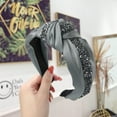 thumbnail image 2 of MSJUHEG Hair Ties Headbands For Women Fashion Bow Knot Hairband Women Hair Head Hoop Sweet Girls Hair Headband Hair Bands Gray One Size, 2 of 3