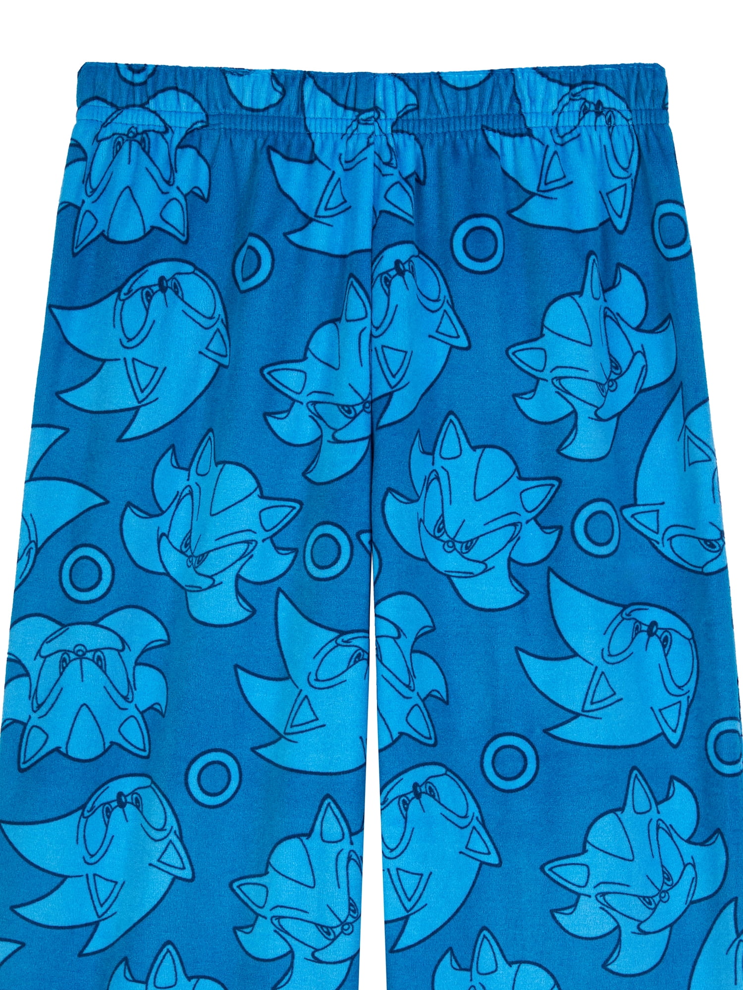 Sonic Boys Long Sleeve Sleep Top and Pants Pajama Set, 2-Piece, Sizes 4-12