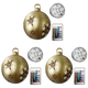 thumbnail image 2 of 3 Uds 60cm Inflable Navidad PVC Resplandor Fiesta Nuevo (dorado 3), 2 of 5