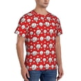 thumbnail image 2 of Bixox Men's Cute Baseball Printed Short Sleeve Skinny Athletic T-Shirt, 2 of 6