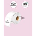 thumbnail image 2 of shiyou-3 inch Round Thermal Labels, Thermal Printer Labels use for Barcode, Shipping, Customized, Circle Direct Thermal Stickers 500 Label for Printer, White, 2 of 4