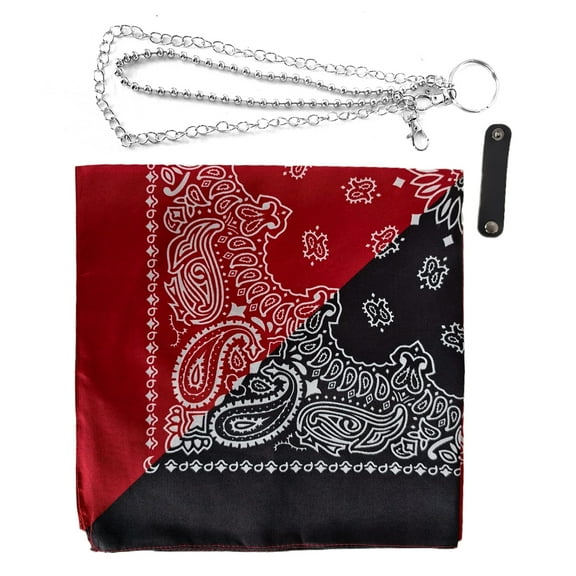 lanema Kerchief Pants Chain Hiphop Streetwear Bandanas Waist Chain Metal Keychain Rings