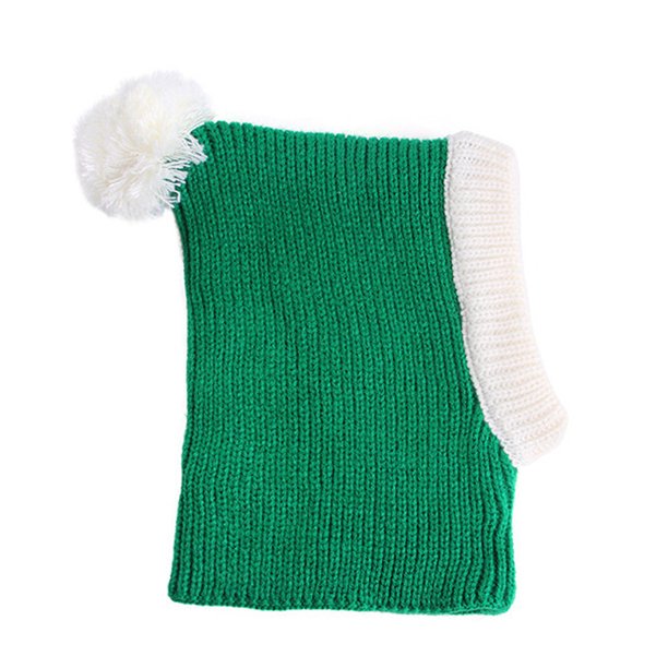 Calentador de orejas para el cuello, capucha, bufanda cálida, decoración, gorro de Papá Noel para perros pequeños