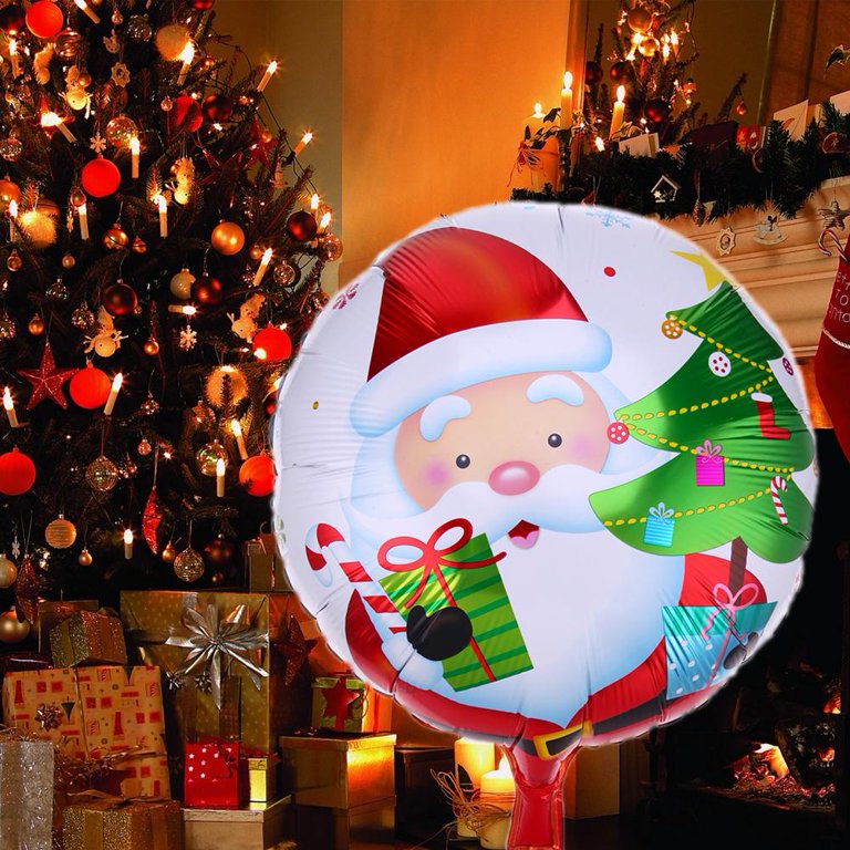 1set-9pcs Christmas Tree Stackable Aluminum Foil Balloons