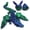 Green Pterosaur, variant on 1pcs 3D Printed Articulated Dragon in Egg, Crystal Gift Desk Decor