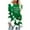 Green, variant on QIPOPIQ Women's Long Sleeve Crew Neck Shirts St. Patrick's Day T Shirts Tunic Shamrock Printed T Shirt Lucky Green Shirt Tops St Patricks Day Shirts Round Neck Holiday Shirts Deals