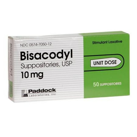 Bisacodyl Suppositories Usp 10 Mg - Stimulant Laxative - 50 (Best Non Stimulant Laxative)