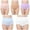 Light Blue, variant on lmcalzta Womens Cotton Underwear High Waisted Seamless Soft Stretch Breathable Ladies Panties(5 Pack and Plus Size)(M-4XL)