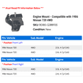 thumbnail image 2 of Engine Mount - Compatible with 1986 Nissan 720 4WD, 2 of 2