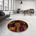 thumbnail image 3 of Ahgly Company Indoor Rectangle Abstract Dark Brown Patchwork Area Rugs, 8' x 12', 3 of 6