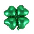 thumbnail image 1 of 12 Uds. Globos de papel de aluminio con trébol de cuatro hojas en forma de corazón encantador globo de decoración de fiesta verde para Festival de cumpleaños de boda FRCOLOR Hogar4111835, 1 of 7