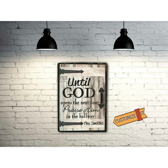 Praise Him in the Hallway - Christian Wood Sign