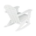 thumbnail image 3 of Westintrends Malibu Outdoor Rocking Chair Set of 4, All Weather Resistant Poly Lumber Classic Porch Rocker Chair, 350 lbs Support Patio Lawn Plastic Adirondack Chair, White, 3 of 9