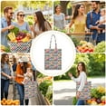 thumbnail image 4 of Botanical Garden Print Reusable Tote Bag - Compact Folding Design & Durable Fabric, 4 of 6