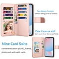 thumbnail image 2 of Wallet Case for Samsung Galaxy S24 FE Wallet Case 6.7" 5G (2024), [9 Card Slots] Luxury PU Leather Credit Holder Carrying Folio Flip [Detachable] Kickstand Magnetic Phone Cover & Lanyard [Pink], 2 of 5