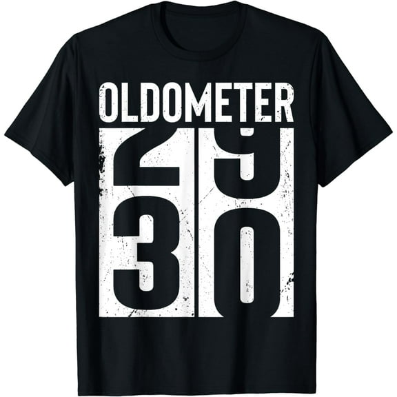 Funny 30 Years Old 30th Birthday Odometer Oldometer Gift Men T-Shirt