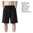 thumbnail image 6 of zeranth Men Summer Shorts Quick Dry Breathable Elastic Waist Pocket Drawstring Sports Thin Mesh Cooling Summer Short Pants Male Clothes, 6 of 6