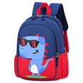 thumbnail image 1 of POWOFUN Sac à Dos de Voyage pour Enfants en Bas Âge, Imperméable, Mignon, Dessin Animé (Rouge Dinosaure), 1 of 4