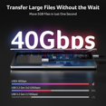 thumbnail image 2 of Cable USB-C Acer USB4 40 Gbps Thunderbolt 4/3 240 W 8K@60 Hz 1 m, 2 of 8