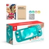 Nintendo Switch Lite Turquoise with Pokemon Shield and Mytrix Accessories NS Game Disc Bundle Best Holiday Gift