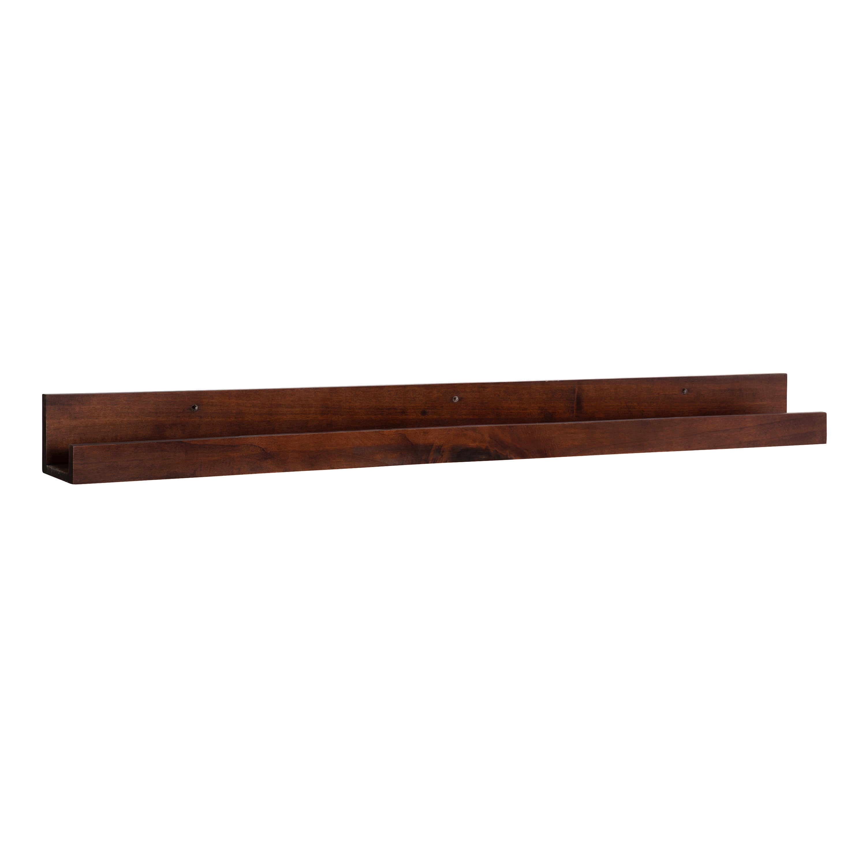 Kate And Laurel Wood Floating Shelf, 42 In x 3.5 In, Brown