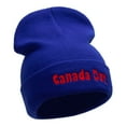 thumbnail image 4 of Canada Day Embroidered 12 Inch Long Knitted Beanie - Royal OSFM, 4 of 5