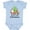 AE-Light Blue, variant on Baby's 1st Christmas with Santa Reindeer and Tree Boys or Girls Baby Bodysuit