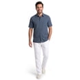 thumbnail image 2 of Cafe Luna Men's & Big Men's Geo Panel Print Short Sleeve Button Down Shirt, Sizes S-5XL, 2 of 8