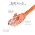 thumbnail image 3 of Cable Ethernet StarTech.com CAT6 de 35 pies, naranja, 10 Gbps, 3 of 7