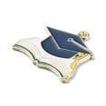 thumbnail image 3 of Graduation Theme Alloy Enamel Pendants Light Gold Book 22.5x25x1.5mm Hole: 1.8mm, 3 of 4