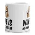thumbnail image 3 of Wine is Meowgnificent Funny Cat Coffee Tea Ceramic Mug Office Work Cup Gift 11 oz, 3 of 3