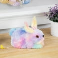 thumbnail image 2 of Northlight Plush Pastel Tie Dye Easter Bunny Figurine - 7" - Multicolor, 2 of 6