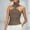 Brown, variant on SHITINN Women's Spring/Summer Gold Ring Detail Sleeveless High Neck Tank Top Baggy Casual Shirts Women Drinking Tops for Women Layering Shirt Ally Tops Women Cleavage Tops 3x Sleeveless Beaded