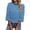 Blue, variant on Womens Tops 2026 Striped Tie Back Short Sleeve T Shirts Crewneck Casual Loose Basic Tee Summer Outfits