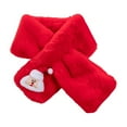 thumbnail image 4 of OUNONA Red Santa Claus Cross Scarf with Cozy Warmth and Stylish Christmas Patterns for Outdoor Winter Wear, 4 of 7
