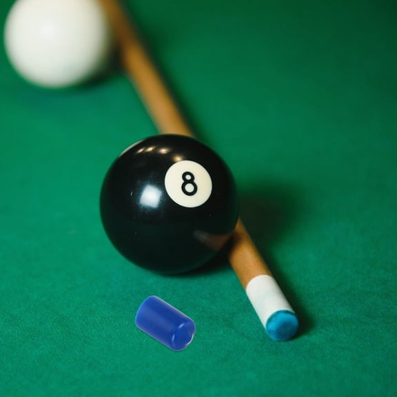 WASHWEPE 10Pcs Blue Rubber Billiard Tip Protector for Minimalist Style Cues