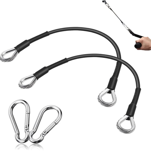 Liyquint 2 Pcs Cable Extension for Home Gym, Fitness Rope Attachment, Replacement for LAT, Tricep and Leg Extension Machine