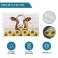 thumbnail image 6 of Farmhouse Cow Placemats Set of 6, Vintage Country Sunflower Gray Wood Placemats for Dining Table, Place Mats for Kitchen Tabletop, Waterproof Wipeable Dining Table Mats Set, 6 of 9