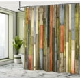 thumbnail image 5 of Ambesonne Wooden Print Shower Curtain, Brownish Rustic Art, 69"Wx75"L, Sepia Taupe, 5 of 5
